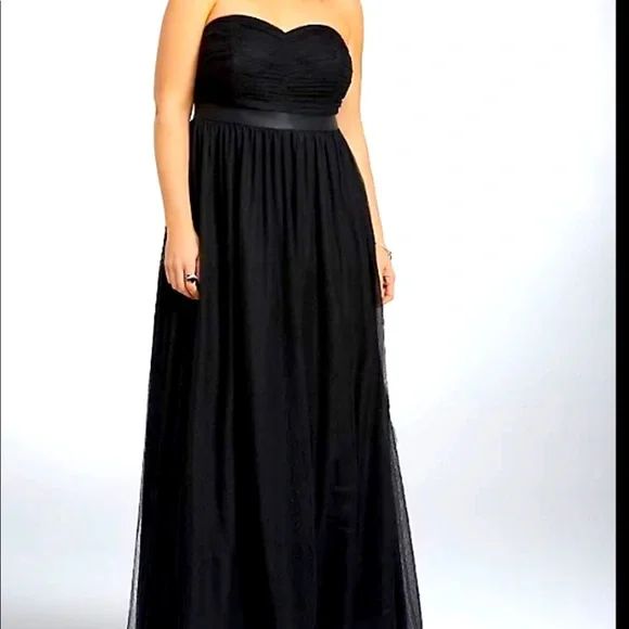 Torrid strapless tulle gown maxi length plus size